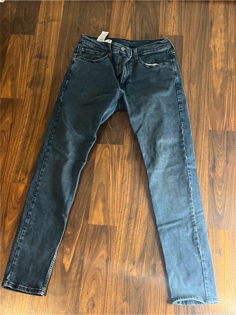 Levi's Men's Skinny Jeans in Washed Black-Gray